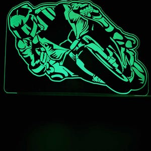 Personalised Superbike LED Night Light, Superbike Gift, Bike Gift, Dad Gifts, Night Light, Night Lights, LED Light, Bedroom Light