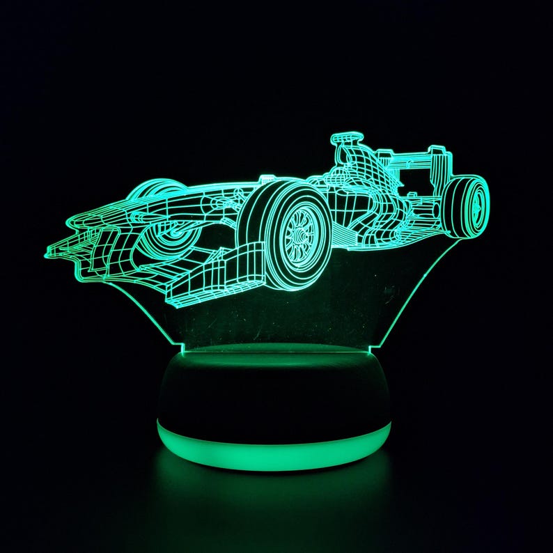 F1 Silhouette LED Lamp – Perfect for Motorsport Enthusiasts
