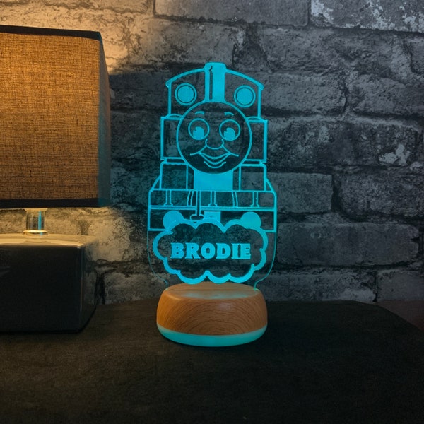 Thomas the Tank Engine LED Lamp, Train Night Light, Gift, Birthday Present, Party Gift, Bedroom Light, Night Light, Gift for Kids