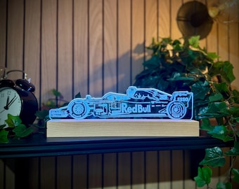 F1レッドブルナイトライト、F1ギフト、F1ファンギフト、男性向けギフト、女性向けギフト、ナイトライト、LEDライト、寝室用ライト