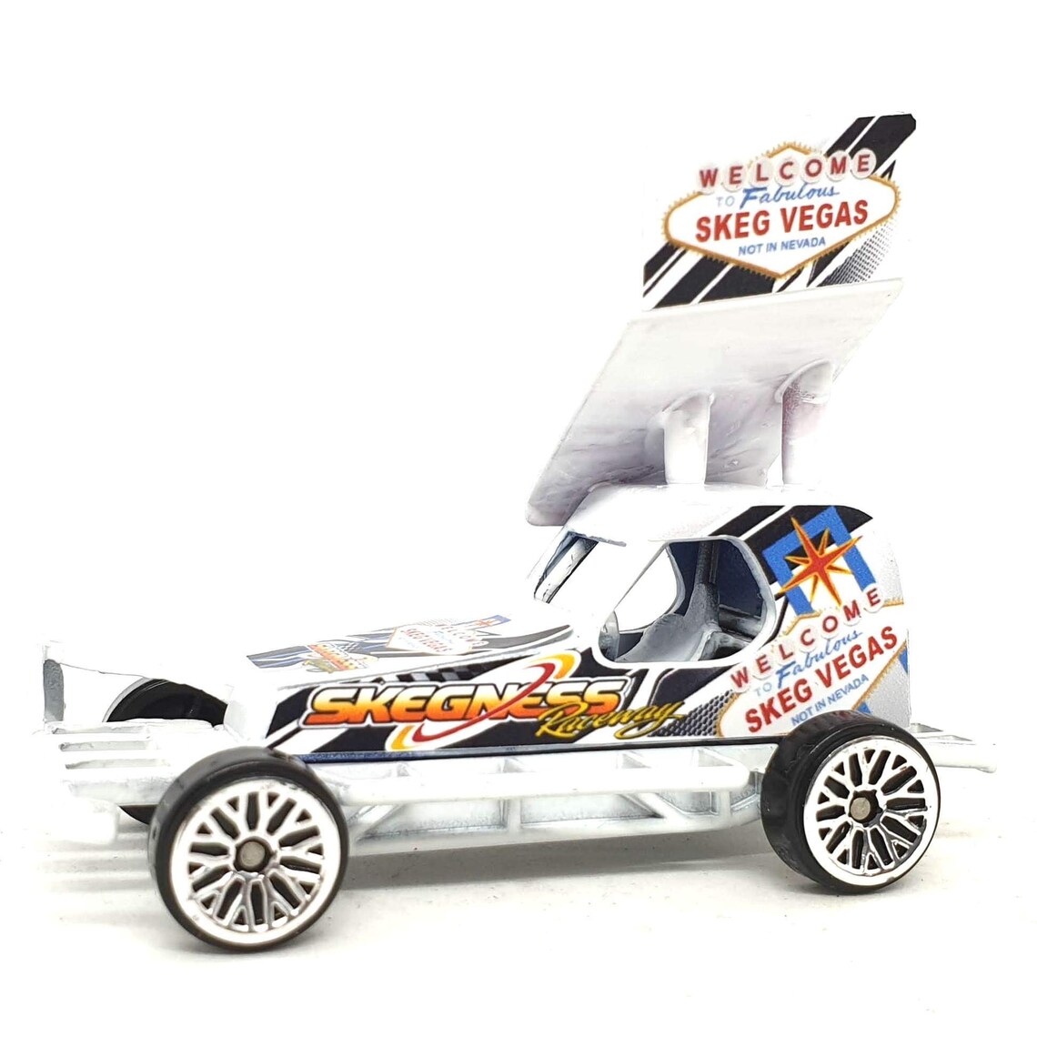White Skeg Vegas Die Cast Model F1 Shale Wing Banger Etsy