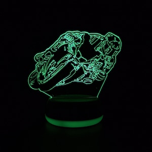 Personalised Superbike LED Night Light, Superbike Gift, Gifts for Him, Dad Gift, Night Light, Night Lights, LED Light, Bedroom Light