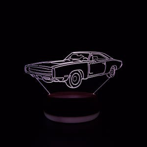 Impala led-nachtlampje, Impala-autocadeau, autoliefhebber cadeau, cadeau vader, cadeaus voor hem, nachtlampje, nachtverlichting, ledlicht, slaapkamerlicht