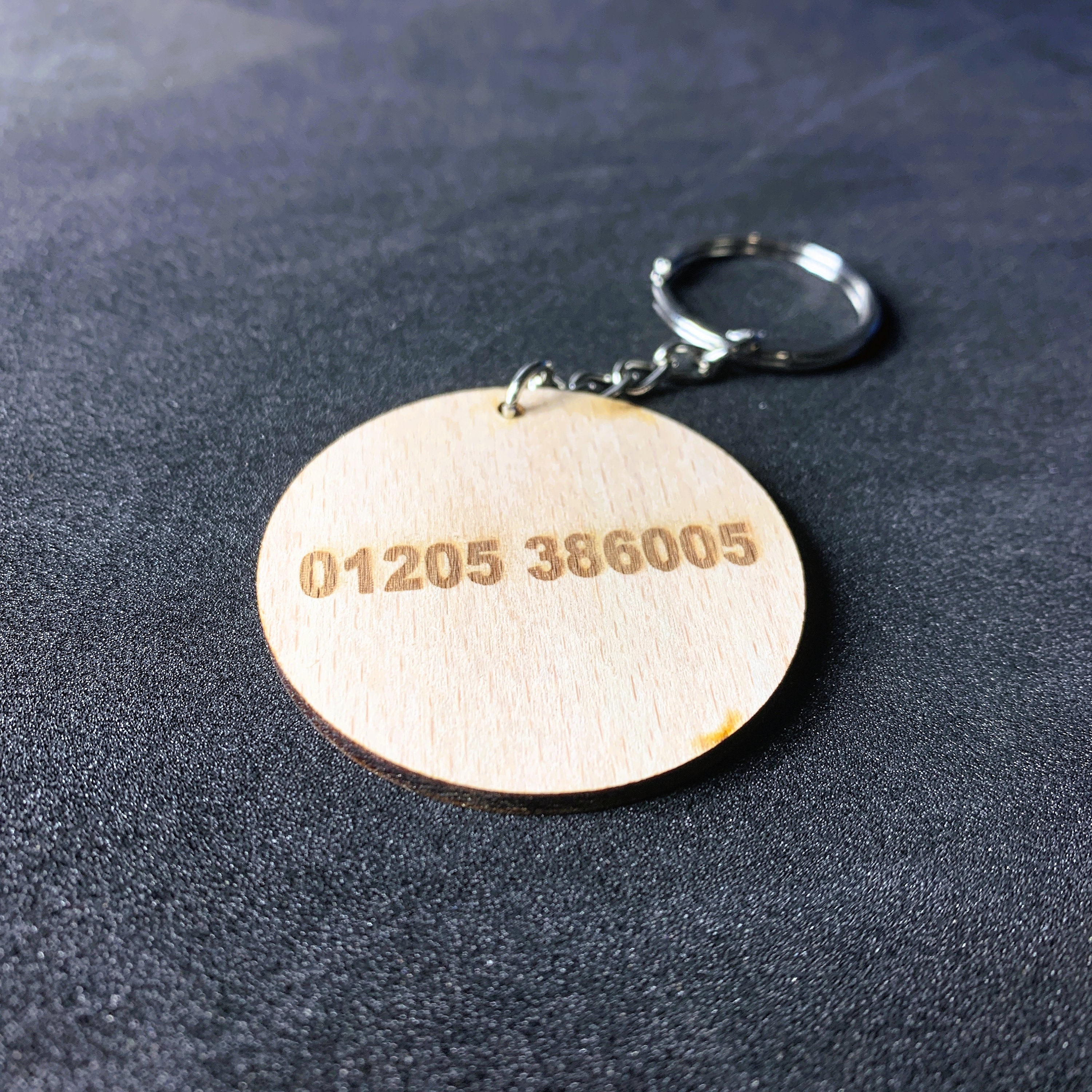 Customised Keyrings Logo - Customised Logo Keyring, Wooden Personalised ...
