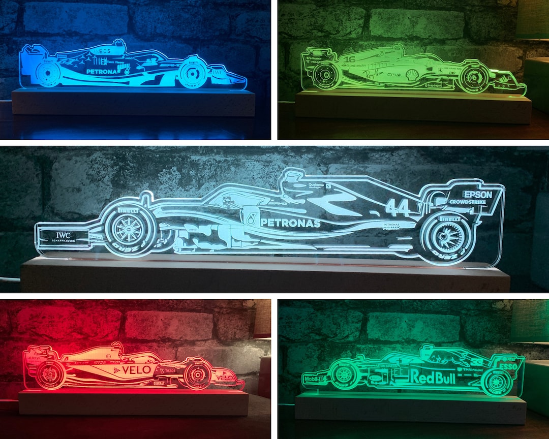 Formula 1 LED Lamps Night Lights F1 Collection F1 Home - Etsy
