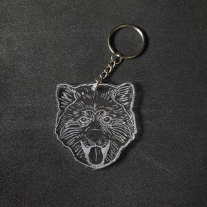 Akita Keyring Keychain, Akita, Keyring of a Akita, Gift, Present, Party Gift, Stocking Filler, Dog Lover