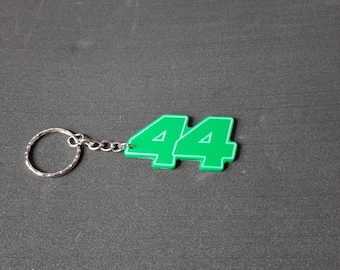 Chaveiro verde edição limitada Lewis Hamilton número 44, presente de F1, chaveiro de Fórmula 1, chaveiro Hamilton, chaveiro de F1, chaveiro verde, Fórmula 1