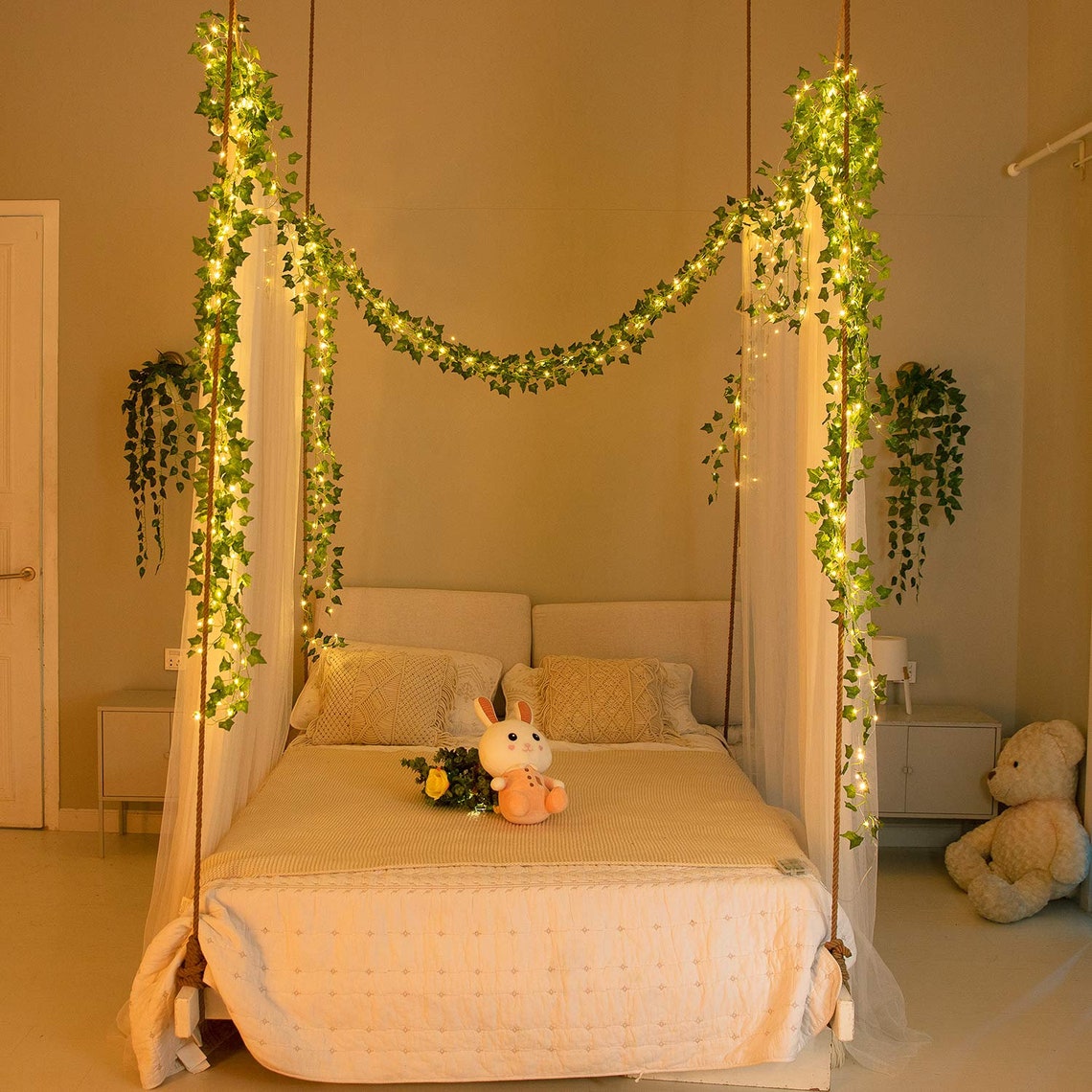 Fairy lights 12pc Ivy leaf garland string lights vine Etsy