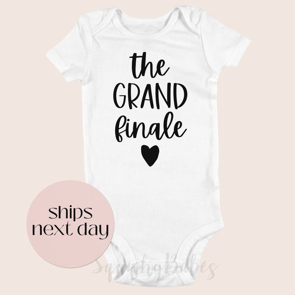 The Grand Finale | Pregnancy Birth Announcement | Vinyl Bodysuits | Baby Onesie® | Hospital Outfit | Coming Home Outfit |Custom Baby Clothes