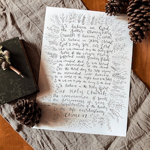 Apostles Creed Print
