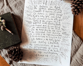 Apostolische geloofsbelijdenis afdrukken