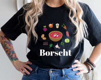 Funny Ukrainian Borscht T-Shirt, Cooking Lover Gift