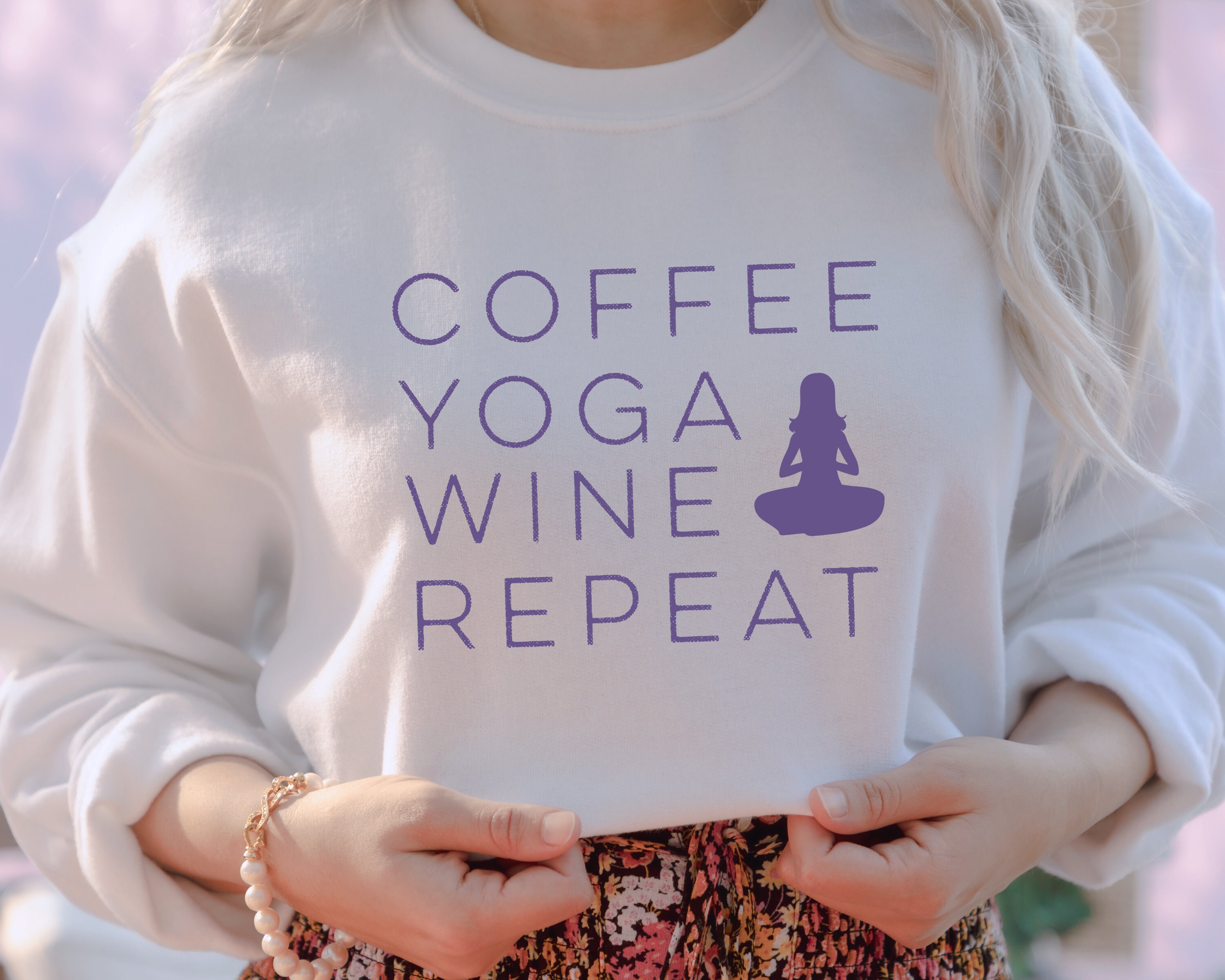 coffee yoga wine shirt