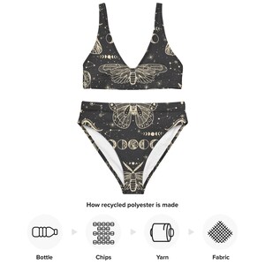 Recycled high-waisted bikini