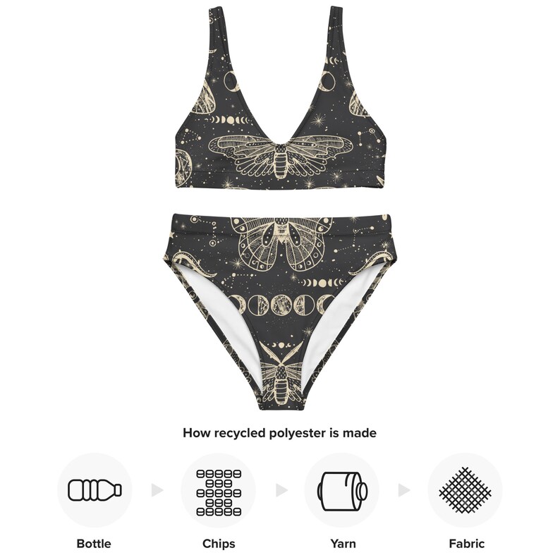 Recycled high-waisted bikini