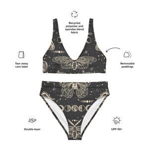 Recycled high-waisted bikini