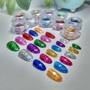 Boule disco personnalisée à presser sur les ongles