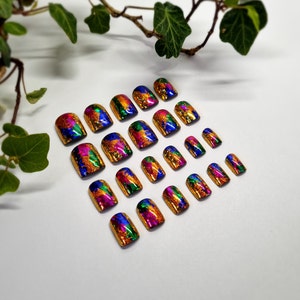 Well Foiled! Extra Short Press On Nails, Full Set of 22