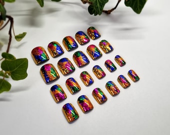 Well Foiled! Press On Nails, Full Set of 22
