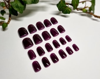 Blackberry Press On Nails - Full Set of 22
