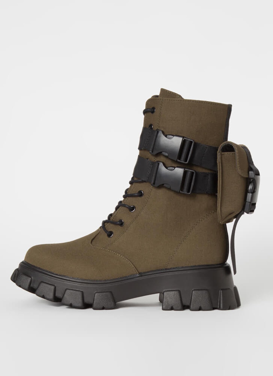 removable pouch combat boot