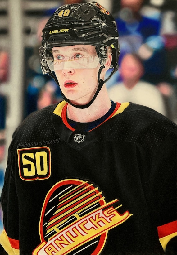 Pettersson Vancouver Canucks Black And Yellow Jersey Alternate