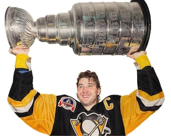 Pittsburgh Penguins' Mario Lemieux Stanley Cup Print (Pre Order)