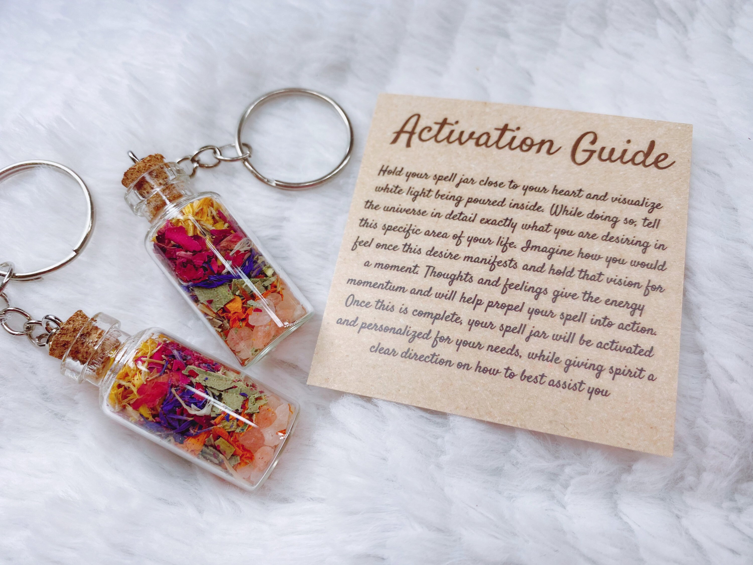 Friendship Spell Jar Keychain Set2 Etsy