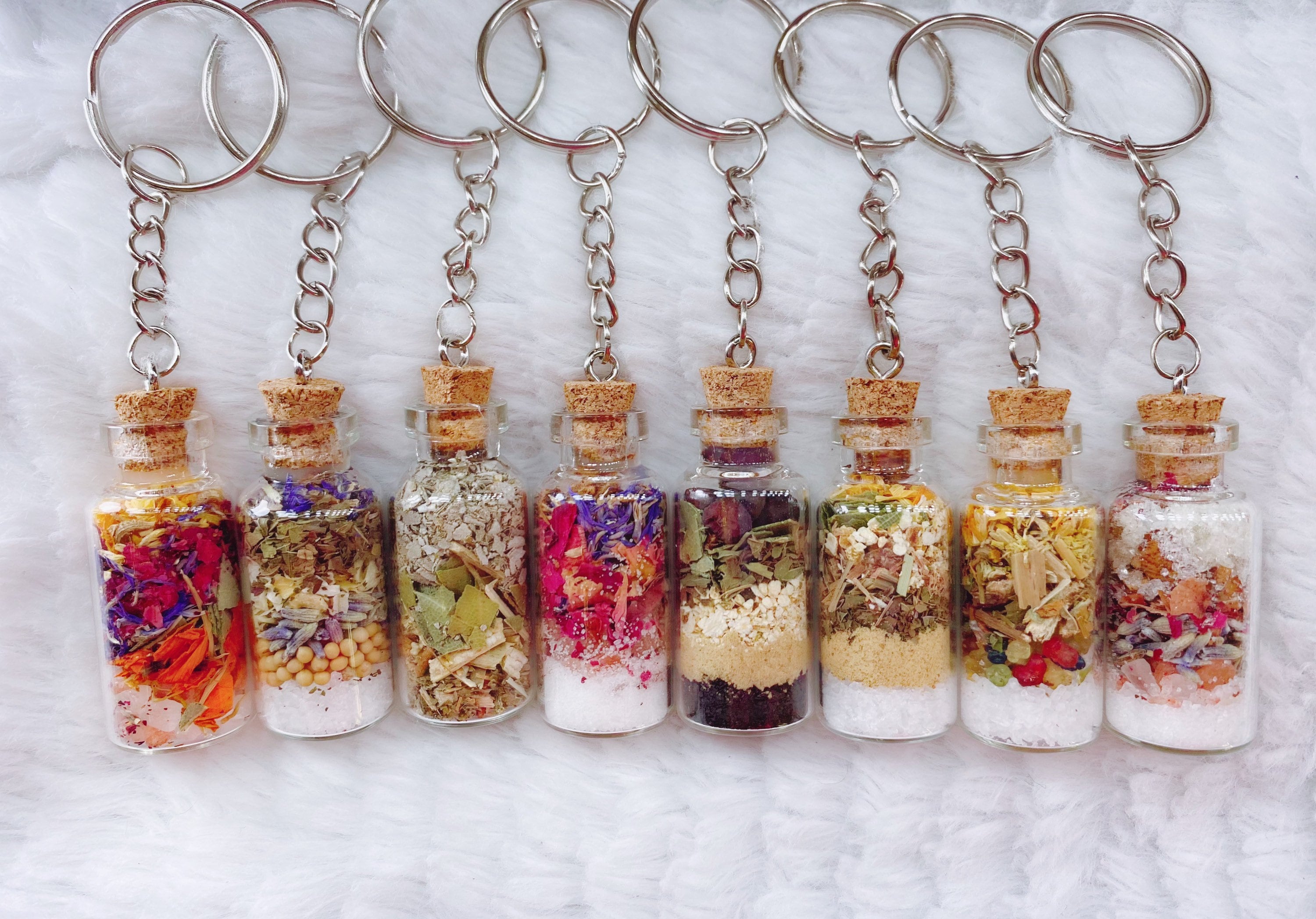 Love & Attract Spell Jar Keychain Love Spell Attraction Etsy