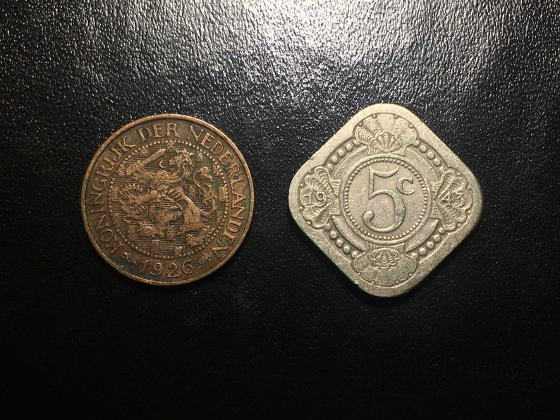 Netherlands Dutch Coins 1925-1949 1 Cent 25 Cents Denominations VG-AU Excellent Coins!
