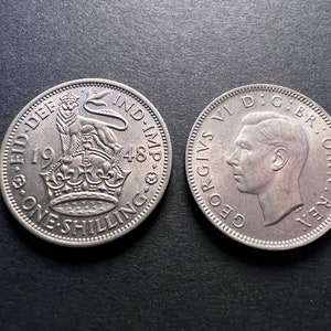 United Kingdom Silver Shilling Coins British 1900-1949 Excellent Coins!!