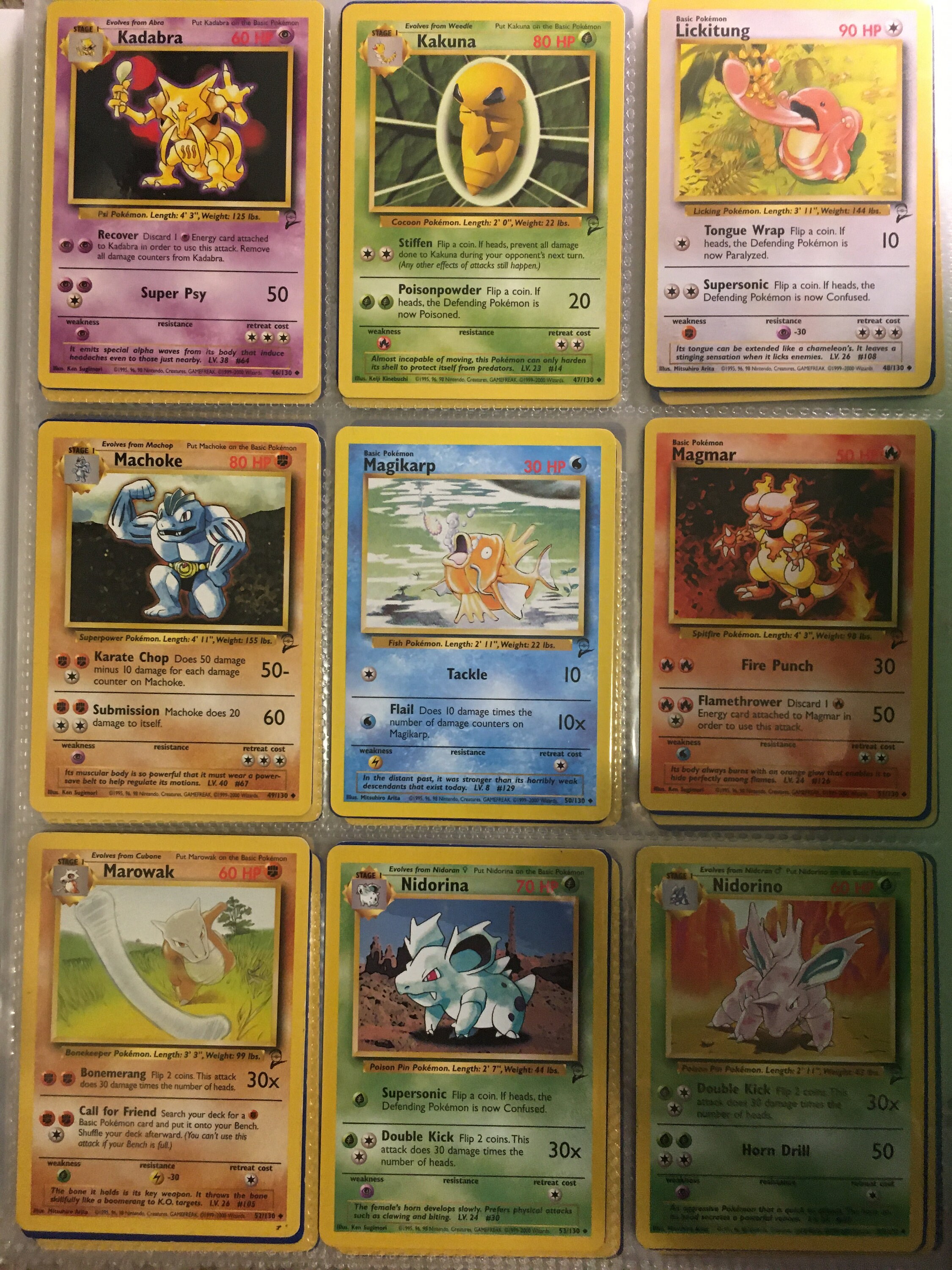 Gold Elite Pokemon Vintage Base Set 2 Collector Lot 10 Cards Plus Bonus ...