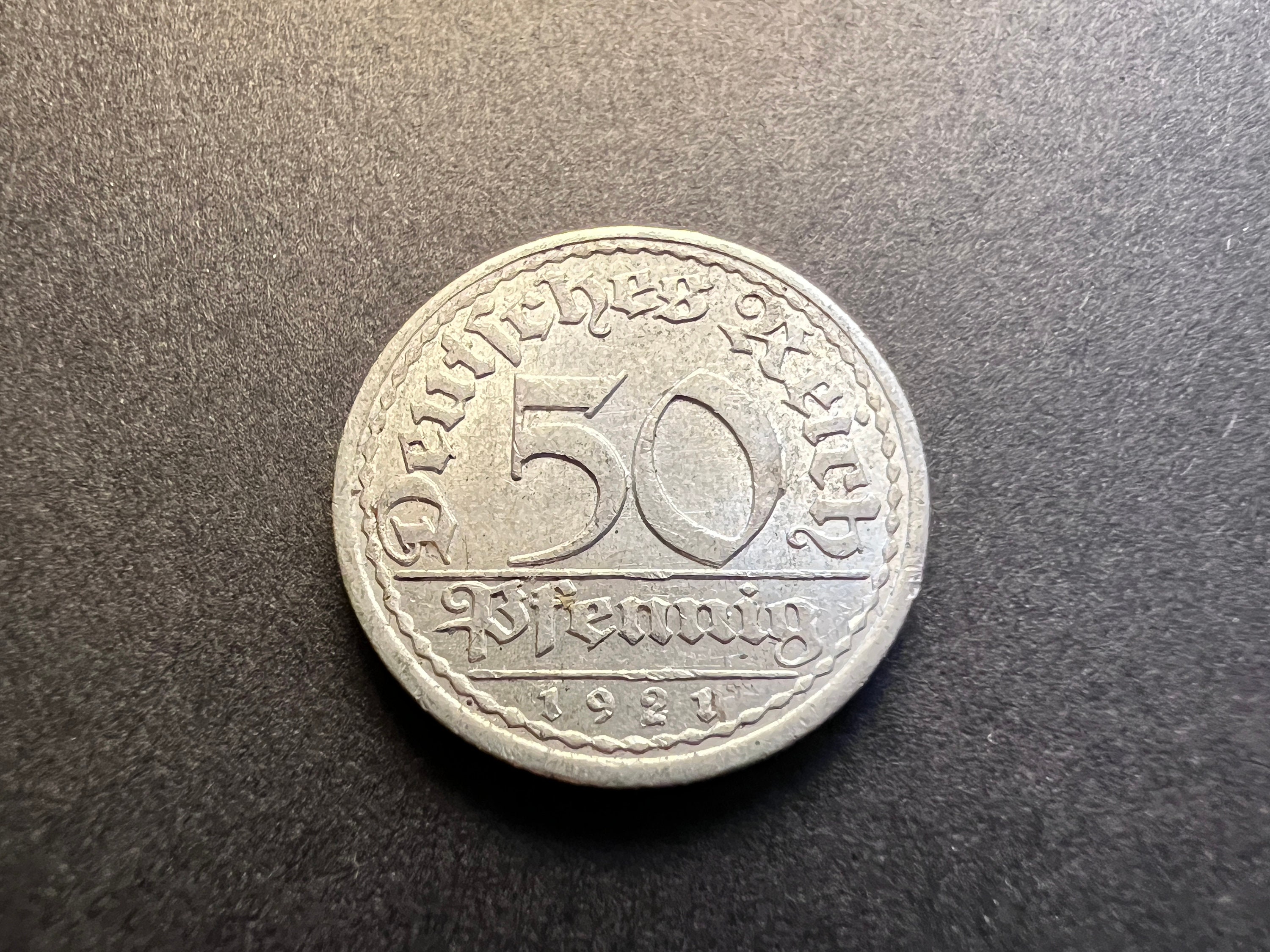 German 50 Pfennig Aluminum Coins Germany 1919-1922 Excellent Coins