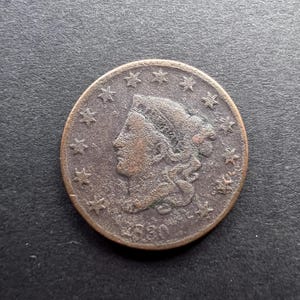 Matron Head Large Pennies Cents by Year and Grade 1816-1839 United States Coins