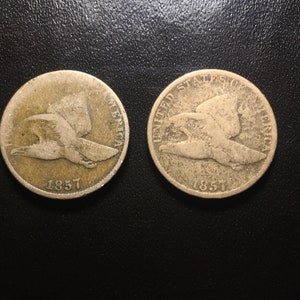 Flying Eagle Pennies Cents by Year and Grade 1857-1858 United States Coins