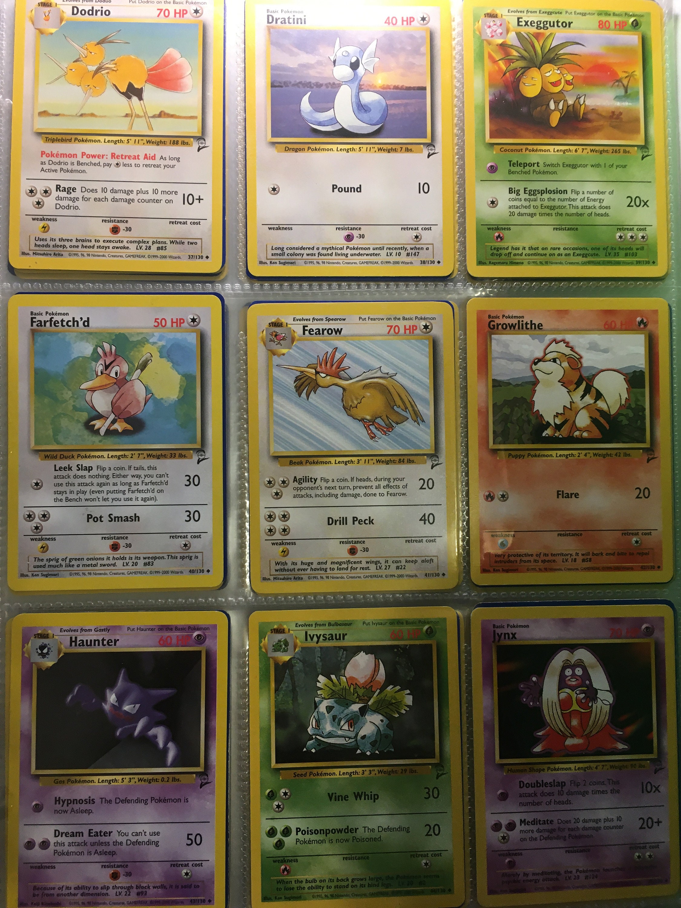 Gold Elite Pokemon Vintage Base Set 2 Collector Lot 10 Cards Plus Bonus ...