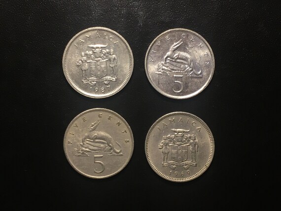 Jamaica Coins Jamaican Farthing Penny Shillings Cent Cents Dollar