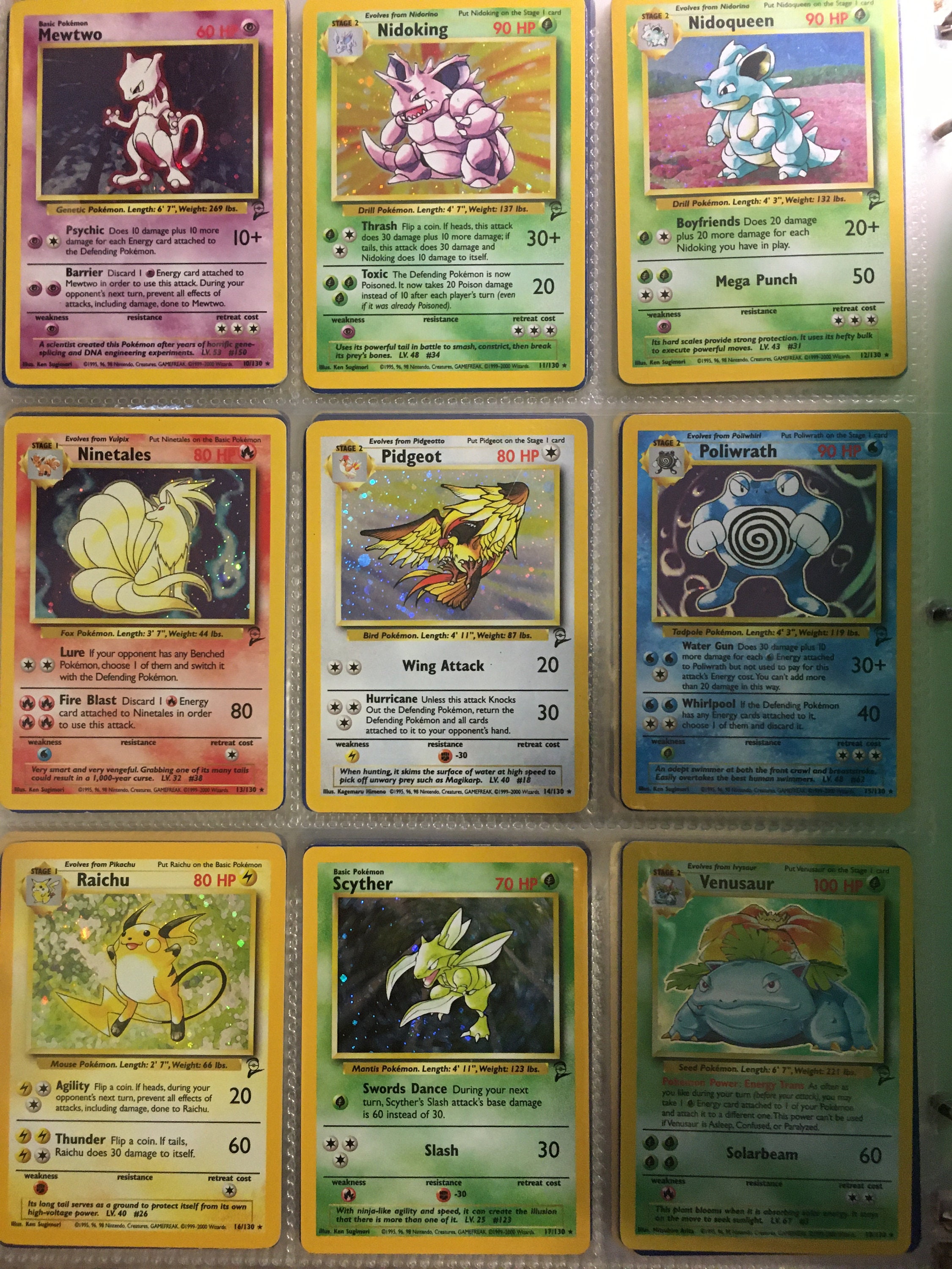 Gold Elite Pokemon Vintage Base Set 2 Collector Lot 10 Cards Plus Bonus ...