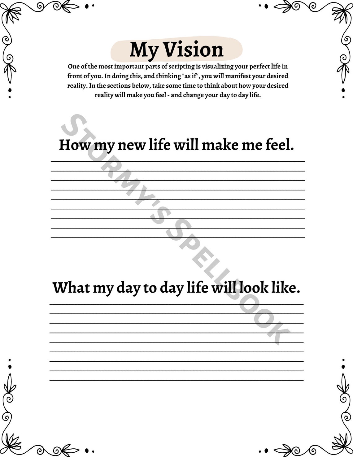 Law of Attraction Scripting Template Manifestation Etsy Law of Attraction Scripting Template Manifestation Etsy