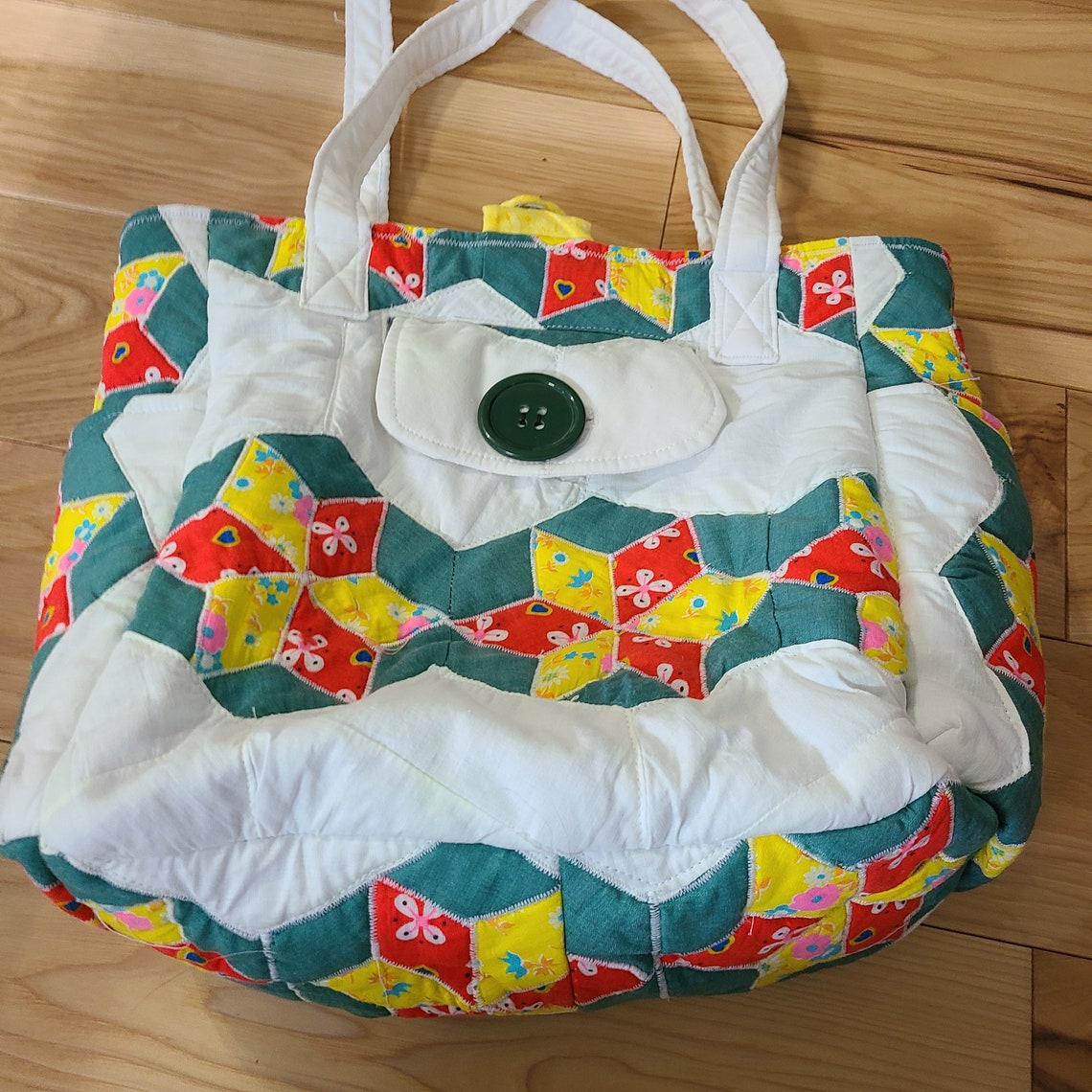 bolso acolchado tela