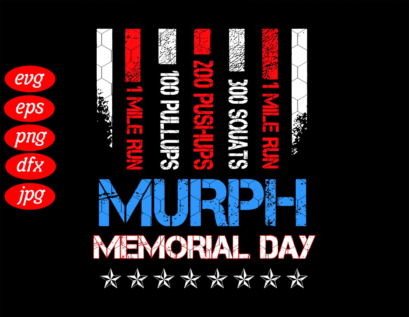 Murph Memorial Day SVG Veteran Svg 4th Of July Memorial Day Etsy