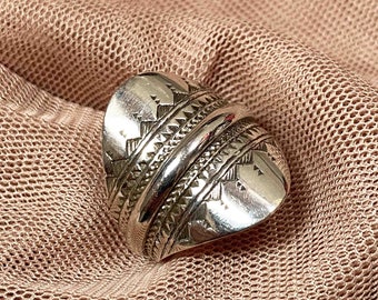 Touareg Ahann ring in solid silver