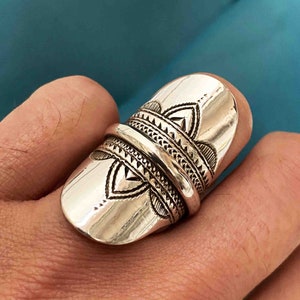 Bague Touareg Ahane en argent massif