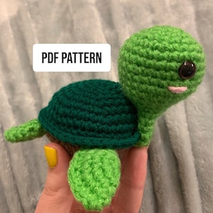 Crochet Turtle Pattern, PDF Amigurumi, Sea Turtle, Arts and Crafts Crochet Pattern