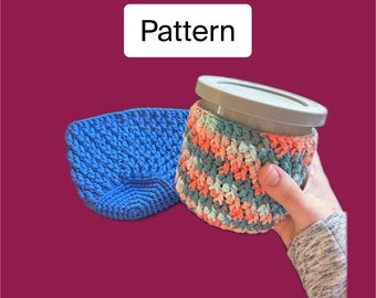 Crochet Ice Cream Pint Cozy Pattern: Beginner-Friendly Mug Sleeve (PDF Pattern)