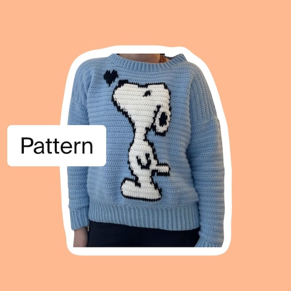 Crochet Sweater Pattern, Crochet Dog Sweater Pattern, Crochet Jumper Pattern, Crochet Pullover Sweater, Crochet Sweater Tapestry Pattern