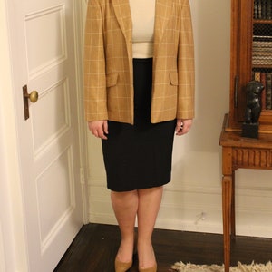 Talbots plaid checked blazer image 2