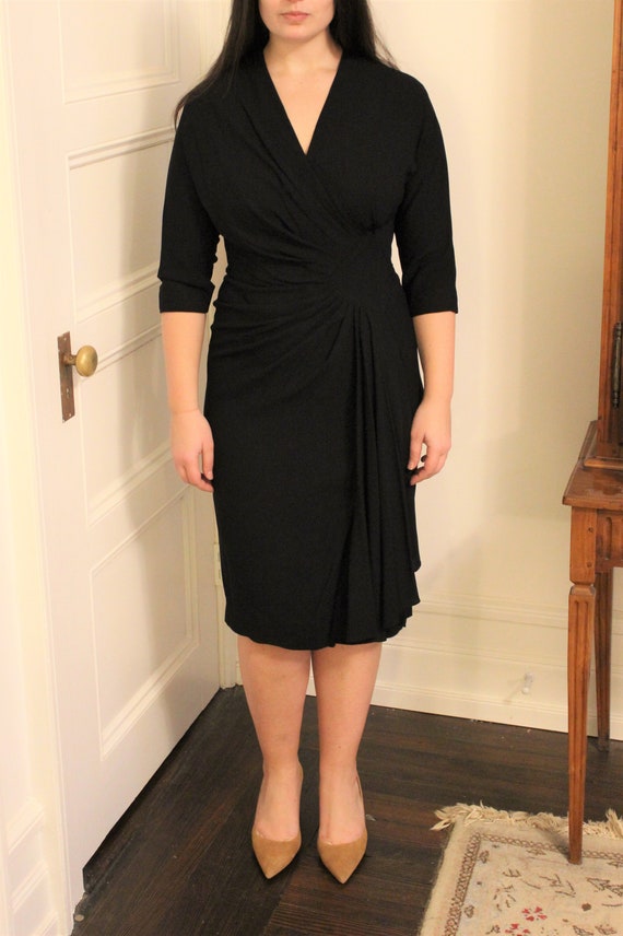 Dorothy O'Hara vintage 1940s elegant midi cocktail