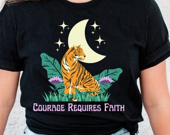 Tiger t shirt Tiger Year of the tiger Tiger shirt Tiger graphic tee Vintage tiger shirt Tiger tshirt Quote Shirt Botanical shirt