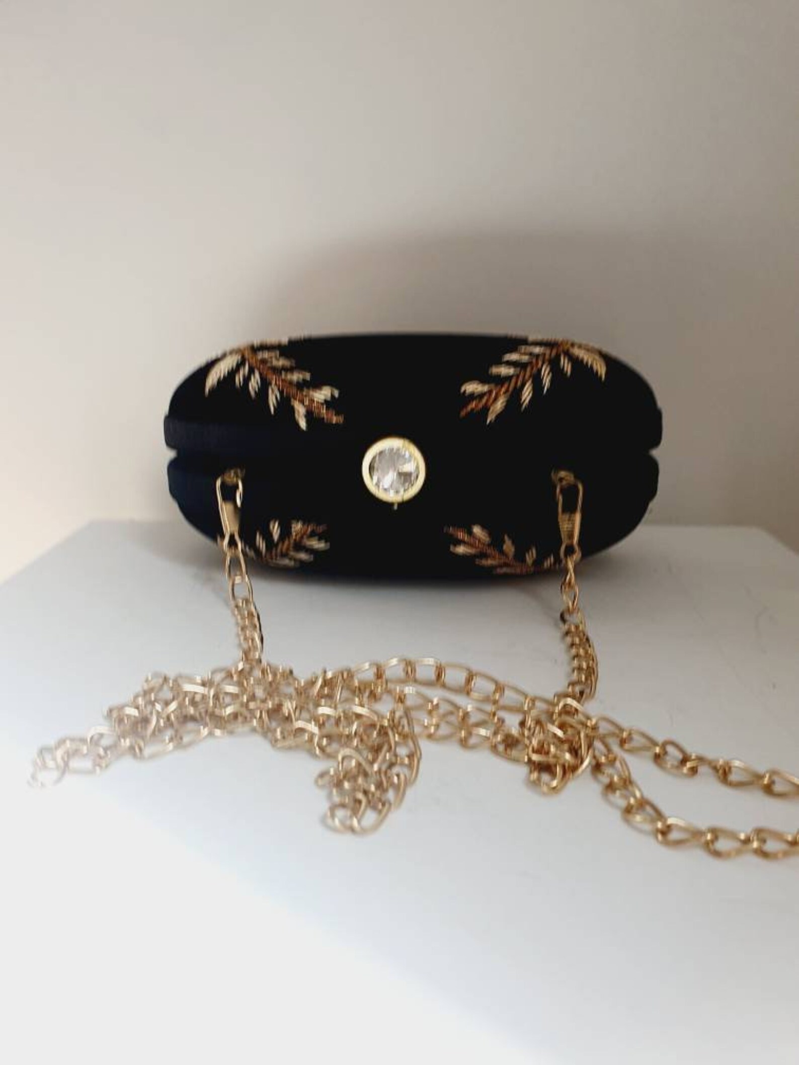 Black velvet luxurious clutch purse. Etsy